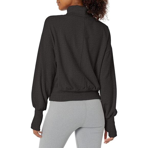 Sweaty Betty Women's Melody Luxe Fleece Turtleneck Pullover Sweatshirt Medium - Picture 2 of 5